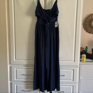 ASTR THE LABEL PLEATED CUT OUT JUMP SUIT